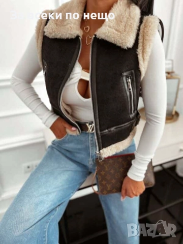 Дамски Елек - 2 Налични Цвята Код I_82, снимка 3 - Елеци - 52107298