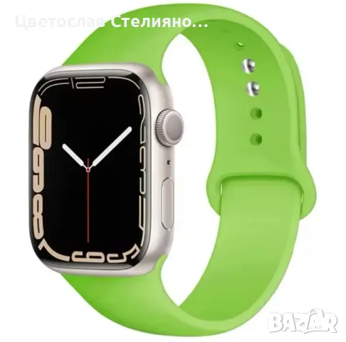 Силиконови каишки - Apple Watch 6, 7, 8, 9, SE - 42, 44, 45 мм., снимка 4 - Смарт гривни - 48928532