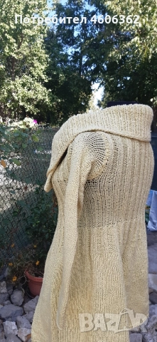 ръчно изплетена памучна жилетка , снимка 8 - Жилетки - 51855409
