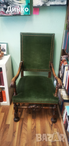 Стол, трон от19век  височина 141см. оригинал., снимка 15 - Столове - 44519750
