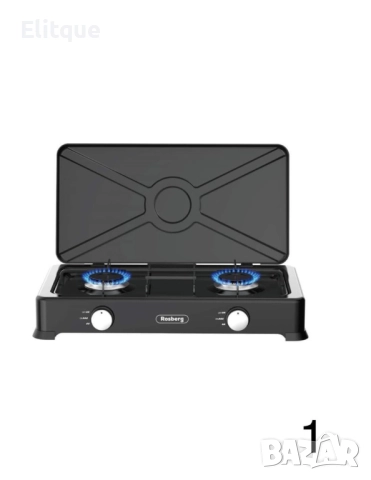Двоен газов котлон с капак и автоматично запалване Rosberg, 30mbar 2x2.2kWh, снимка 4 - Друга електроника - 52856928