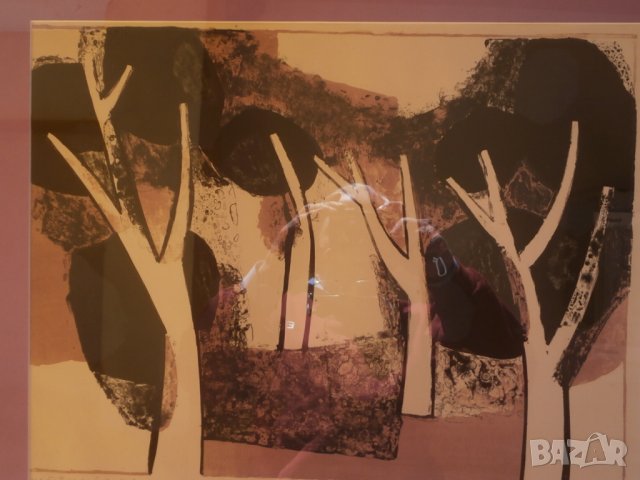 Пейзаж литография В.Василева, снимка 5 - Картини - 30918966