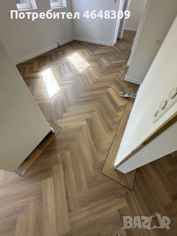 Професионален монтаж на ламиниран паркет, SPC, PVC и др., снимка 9 - Монтажи - 52377034