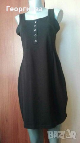 Черна рокля тип сукман, от памучно трико👗🍀M/L,L👗🍀арт.4192, снимка 1 - Рокли - 29946137