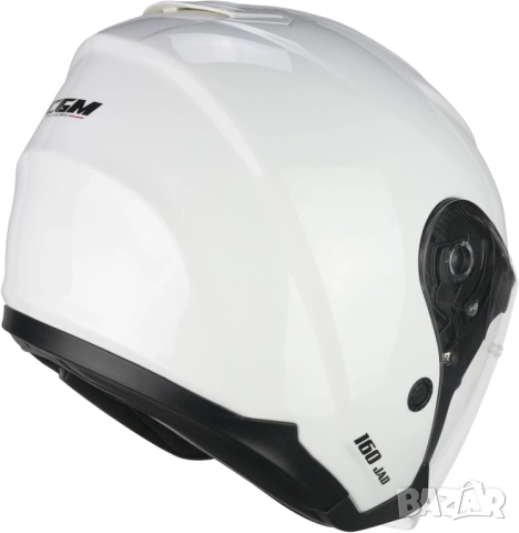 Отворена Каска за Мотор CGM 160A JAD MONO Jet Helmet Бяла, Open-Face МОТО, S Размер + Слънчев Визьор, снимка 3 - Други - 52182922