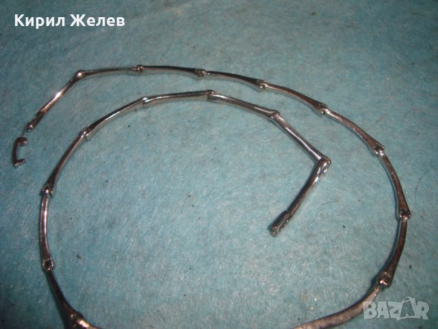 НЕЖНО МОДНО АРТ КОЛИЕ с ЦИРКОН и БЯЛА ПОЗЛАТА 16657, снимка 7 - Колиета, медальони, синджири - 35193895