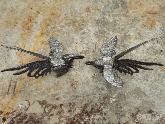 2-броя Бронзови Бойни Петли, снимка 4 - Декорация за дома - 52033419