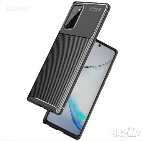  Samsung Galaxy Note20 Ultra /Samsung Galaxy Note20 Plus Карбонов удароустойчив гръб , снимка 2 - Калъфи, кейсове - 30303624