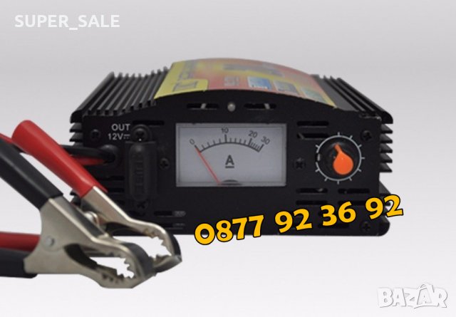 UKC ВИСОКОКАЧЕСТВЕНО зарядно устройство за акумулатор за кола 20AMP , снимка 5 - Аксесоари и консумативи - 30153390