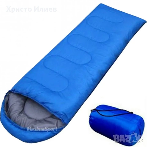 Спален чувал син цвят, снимка 2 - Къмпинг мебели - 54364339