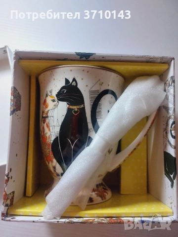 Чаша и лъжичка "Котките"