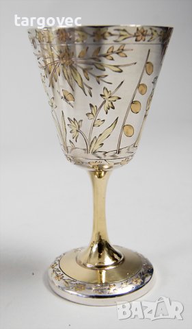 Комплект аристократични сребърни чашки , снимка 4 - Антикварни и старинни предмети - 37396989