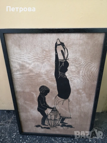 2 африкански картини върху платно. , снимка 7 - Картини - 54063257