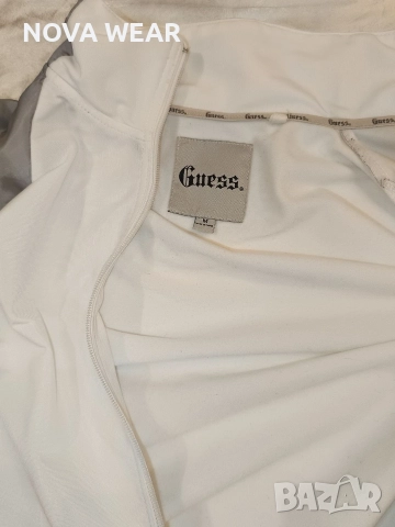 Рядък мъжки спортен сиучър на guess jeans тип softshell/windbreaker, снимка 3 - Спортни дрехи, екипи - 52915508