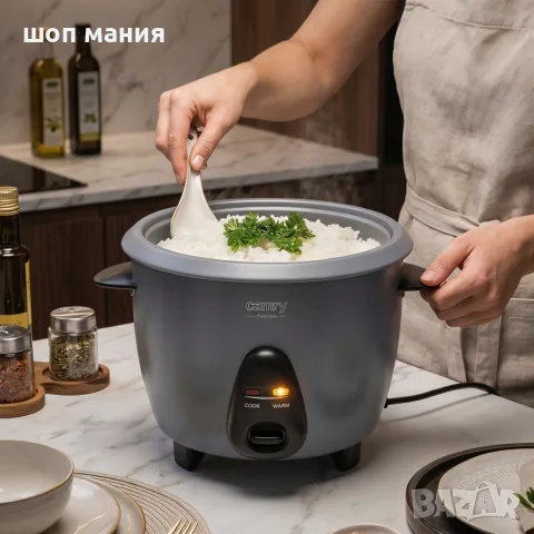 Оризоварка Camry CR 6419 1L, 400W с функция за готвене на пара и поддържане на топлината, снимка 2 - Уреди за готвене на пара - 55942423