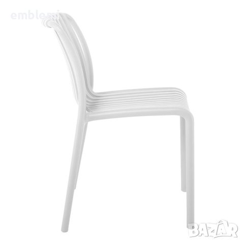 Стол трапезен градински Moda Бял, снимка 3 - Столове - 44294876
