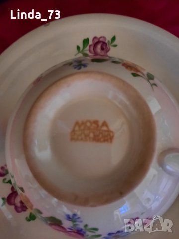 Чашка+чинийка за кафе-кост.порцелан-"Mosa Maastricht". Имат маркировка. Внос от Германия., снимка 6 - Чаши - 35119113
