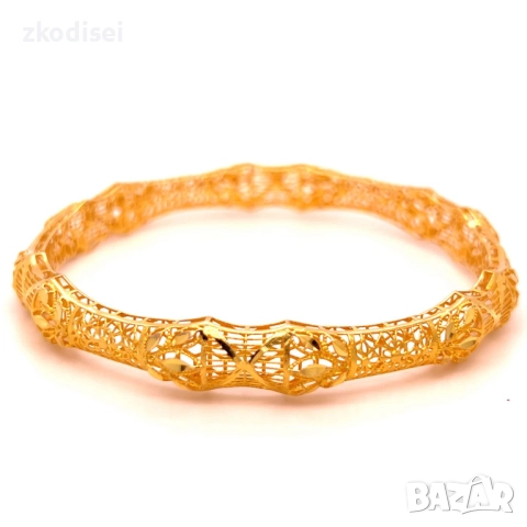 Златна дамска гривна 9,08гр. 14кр. проба:585 модел:34360-1, снимка 2 - Гривни - 51753439