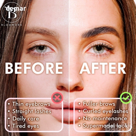 Комплект за повдигане на мигли и ламиниране на вежди, решение 2 в 1, трайност 6-8 седмици, снимка 2 - Козметика за лице - 52453814