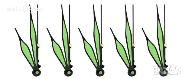 ФОСФОРНИ / ФОСФОРЕСЦИРАЩИ СТРЕЛКИ ЗА СТЕНЕН ЧАСОВНИК. НЕОНОВИ / СВЕТЕЩИ СТРЕЛКИ ЗА СТЕННИ ЧАСОВНИЦИ., снимка 4 - Стенни часовници - 50259360