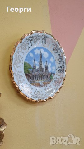 Красива антикварна френска порцеланова чиния за стена Limoges , снимка 4 - Антикварни и старинни предмети - 38935277