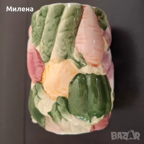 Декоративна чашка със зеленчуци, снимка 4 - Декорация за дома - 50184064