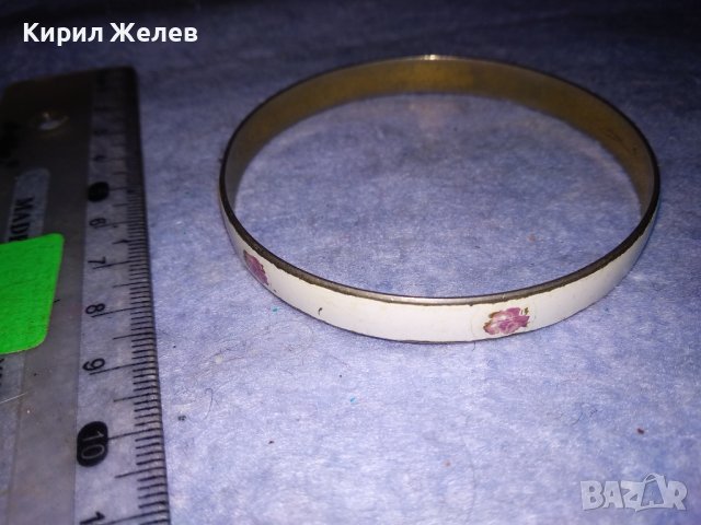 МОДНА ФЛОРАЛНА АРТ ГРИВНА НЕРЪЖДАЕМА ЕМАЙЛИРАНА БЛАГОРОДНА СТОМАНА 37530