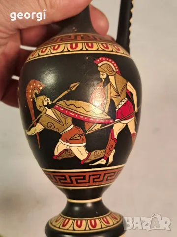 Стара гръцка амфора Ахил и Хектор 19/4, снимка 4 - Други ценни предмети - 49167636