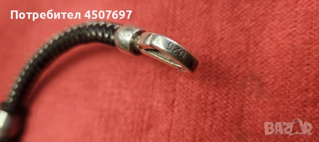 Сребърна гривна Borsari., снимка 2 - Гривни - 53036084