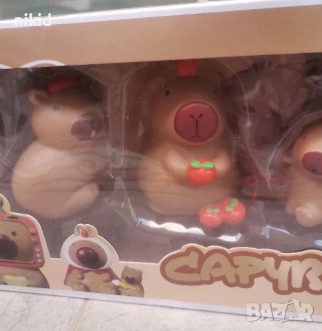 4 бр Капибара Capybara голяма фигурка фигурки пластмасови играчки за игра и украса , снимка 3 - Фигурки - 50674078
