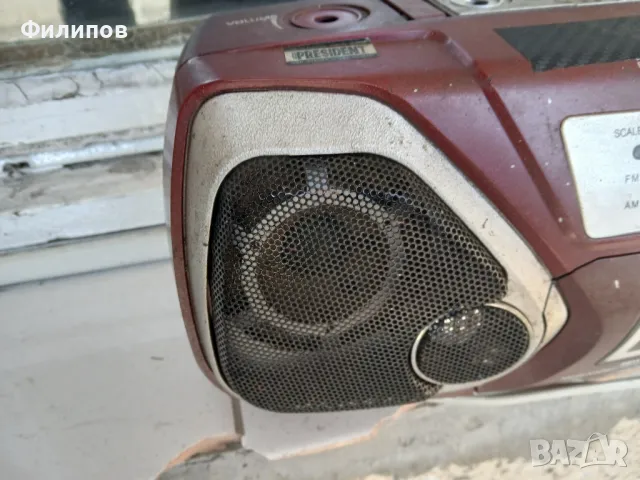 стари мощни комп. колони в корпус от касетофон, снимка 3 - Радиокасетофони, транзистори - 49422626