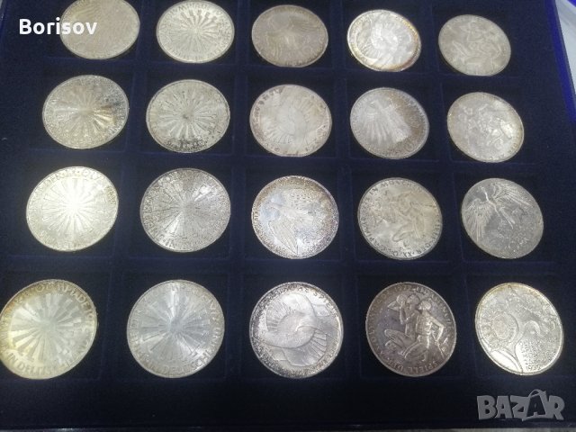 10 юбилейни немски сребърни марки 1972 , снимка 1