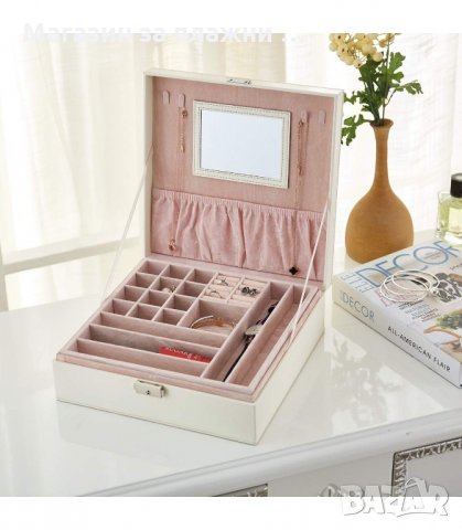 Луксозна кутия за бижута с огледало и много отделения - модел 2010