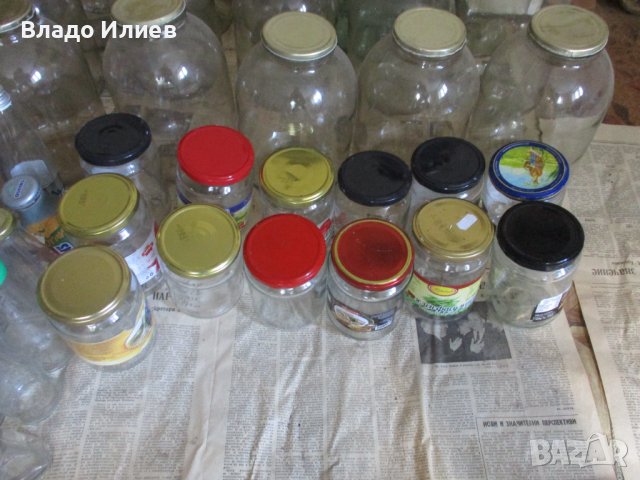 Буркани 1 и 1,7 литра,лютеница и други.Капачки за буркани-Омния и бяло тенеке, снимка 6 - Буркани, бутилки и капачки - 33544122