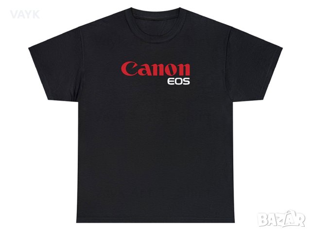 Тениска с декоративен печат - Canon EOS, снимка 6 - Тениски - 44164761