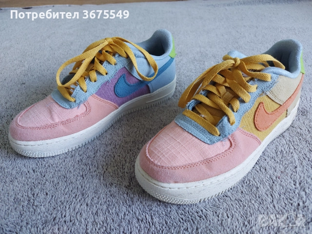 Дамски обувки Nike Air Force 1 Low '07 LV8 "Next Nature Sun Club" - размер 39, снимка 2 - Маратонки - 52292911