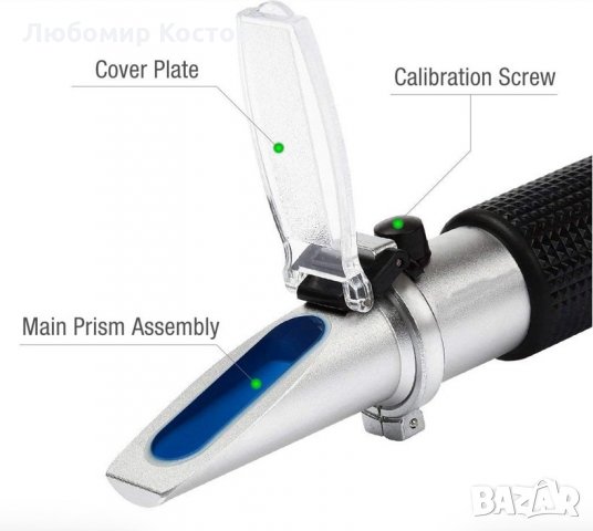 Рефрактометър за алкохол 0-80%  /спиртомер/, снимка 5 - Друго - 30314720