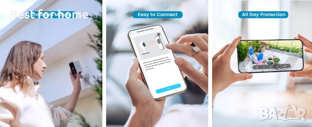 Акумулаторна камера ieGeek Battery Camera ZS-GX3S, снимка 12 - Комплекти за видеонаблюдение - 42665168