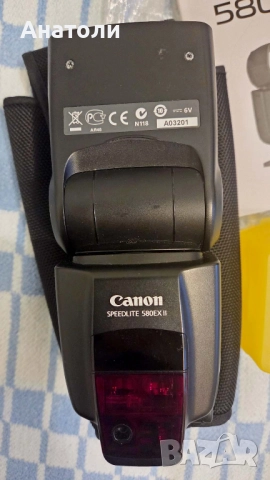 Светкавица Canon Speedlite 580EX II, снимка 3 - Светкавици, студийно осветление - 52747824