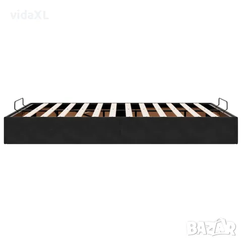 vidaXL Османска рамка за легло без матрак, черна, 140x200 см кадифе, снимка 8 - Спални и легла - 56146966