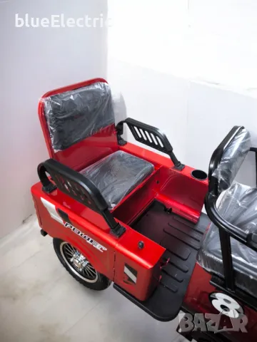 Електрическа Триколка blueElectric CARGO LUX 2000W | 48V | 24AH | RED, снимка 10 - Мотоциклети и мототехника - 49745600