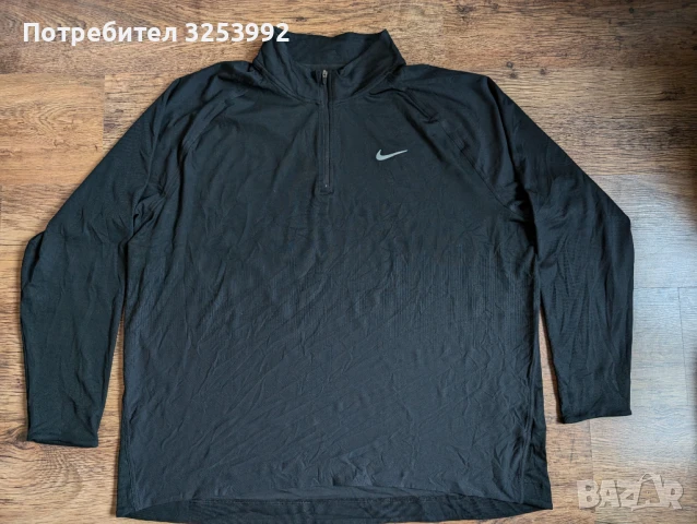 Мъжка блуза Nike Dri-Fit 1/2 zip НОВА!, снимка 2 - Спортни дрехи, екипи - 50476077