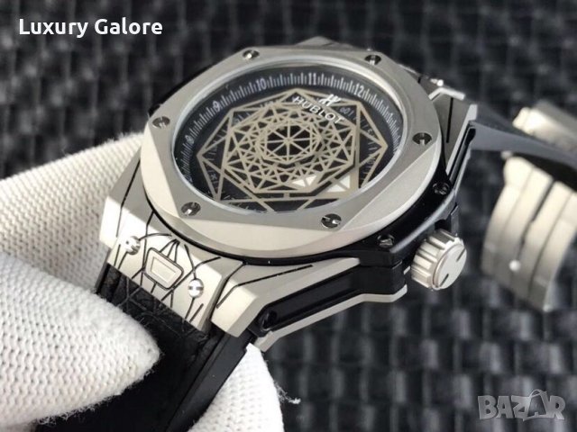 Мъжки часовник Hublot Big Bang Sang Bleu Silver с автоматичен механизъм, снимка 3 - Мъжки - 39334378