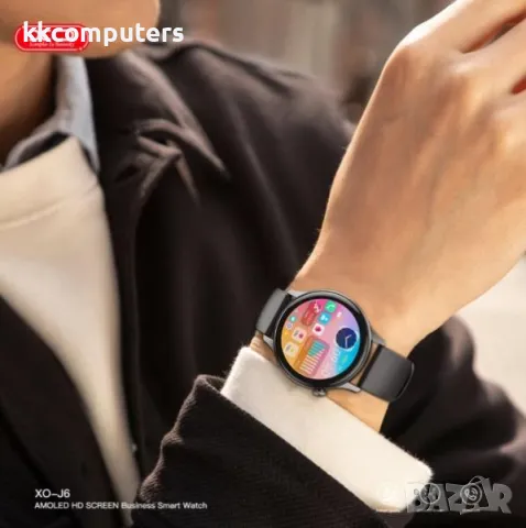 Business Смарт Часовник Amoled XO-J6 / Черен / Баркод : 2403881