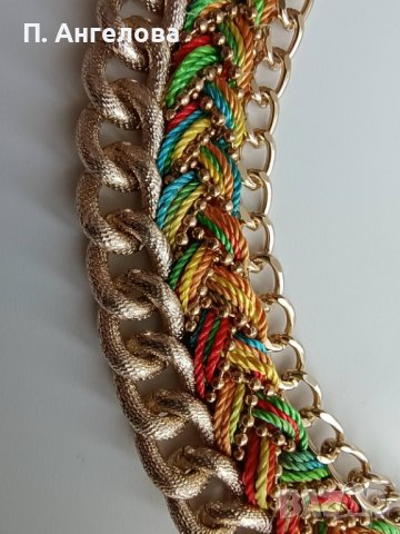 Луксозен комплект колие и гривна, снимка 2 - Колиета, медальони, синджири - 40037428