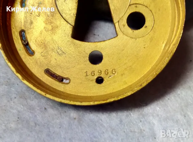 ЧАСТ / ЦИЛИНДЪР от МЕХАНИЗЪМ от СТАР КОЛЕКЦИОНЕРСКИ РЯДЪК ВИКТОРИАНСКИ ДЖОБЕН ЧАСОВНИК 49658, снимка 4 - Антикварни и старинни предмети - 48563527