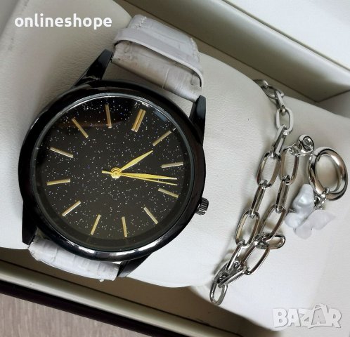 Подаръчен комплект Дамски часовник + гривна + кутия, снимка 2 - Дамски - 40765099