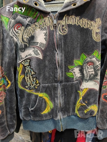 Страхотен Суитшърт, полар Christian Audigier, снимка 6 - Суичъри - 52159319