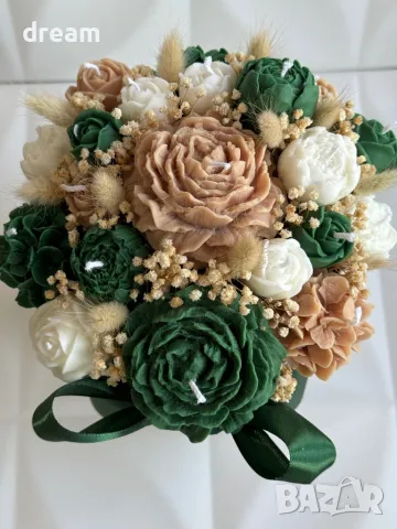 Ароматен букет от соеви свещи, снимка 6 - Подаръци за жени - 46200929