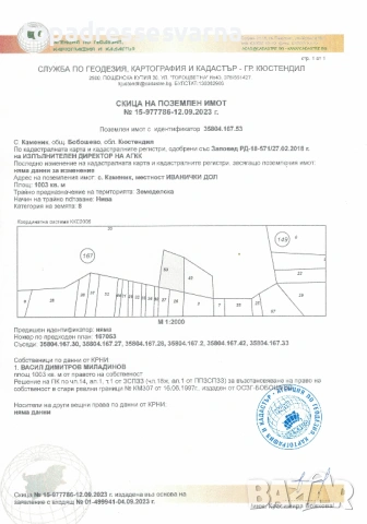 Земеделски земи с. Блажиево и с. Каменик, снимка 8 - Земеделска земя - 54203676